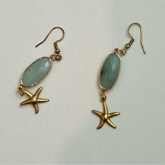 Starfish‎ Seaglass Earrings - Picture 6 of 6